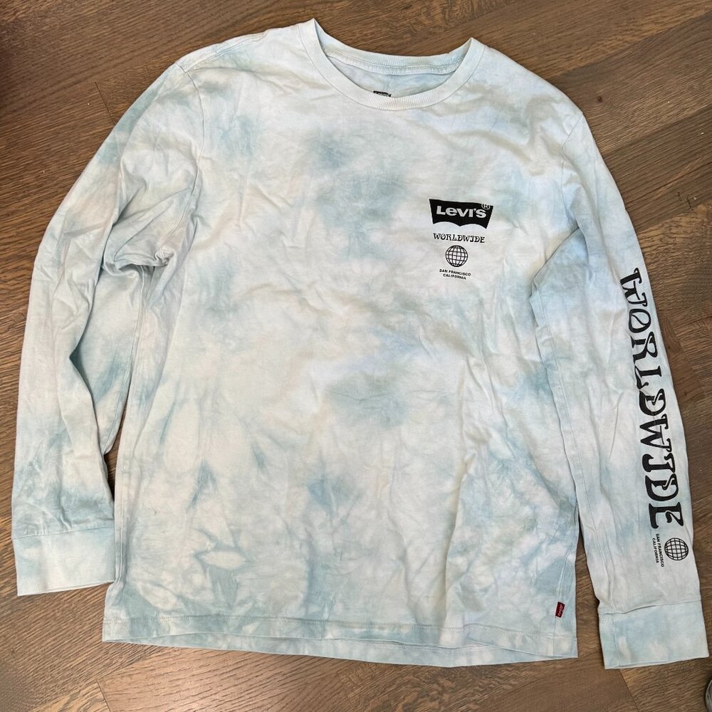 Men's Levi's Tie Dye Long Sleeved T-Shirt - Size Large